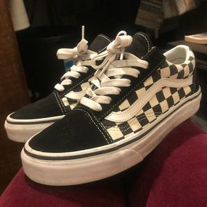 Checkerboard Vans🔥🔥